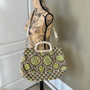 Vera Bradley Oversized Satchel with Strap